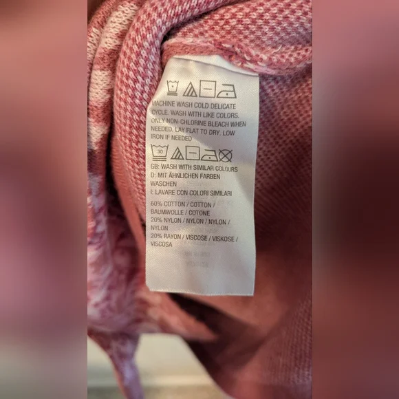 Isaac Mizrahi Pink Floral Tunic Length Cardigan Sweater Size 3X NWOT - Picture 7 of 7